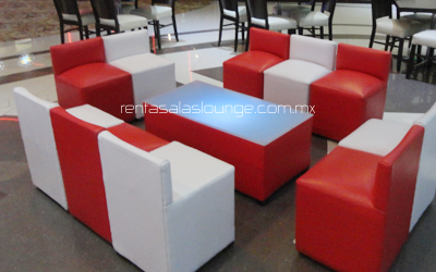 salitas lounge blanco y rojo